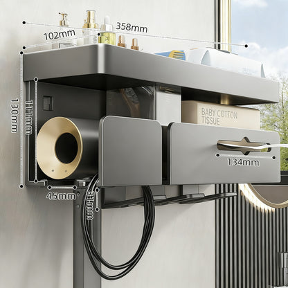 Aluminium-Badezimmerregal, 4-in-1, für 2–4 Personen