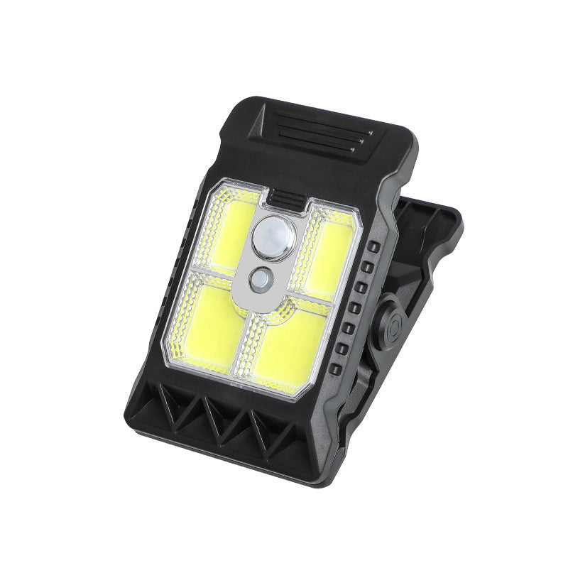 Solar-Klemmleuchte, LED oder COB, weiß