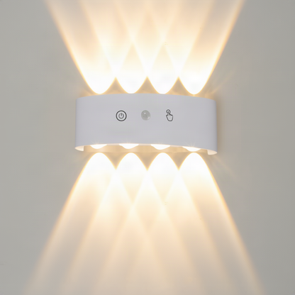 LED-Wandleuchte, Aluminium, wasserfest