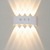 LED-Wandleuchte, Aluminium, wasserfest