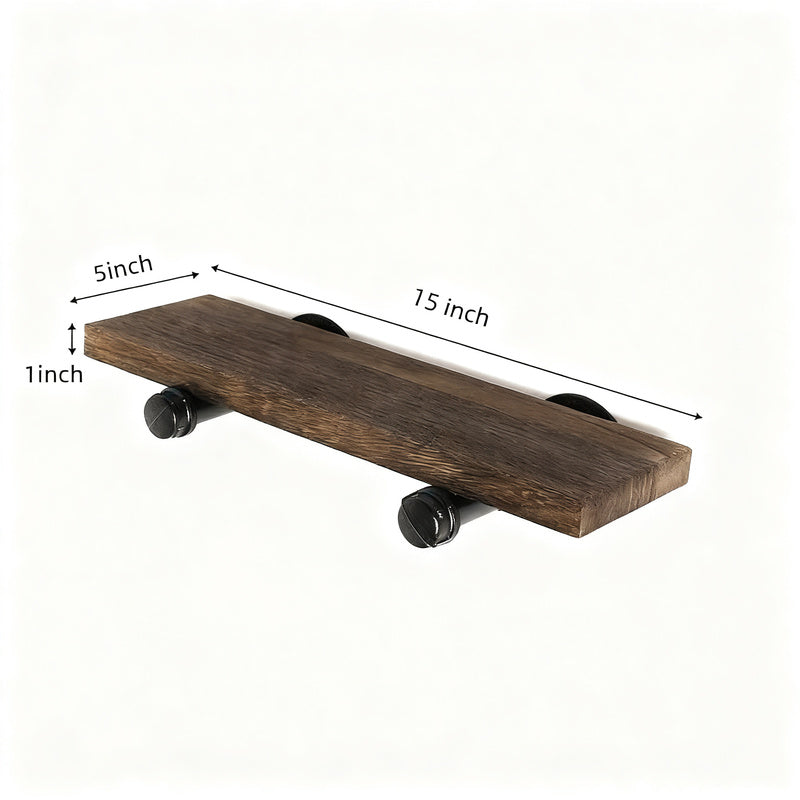 Wandregal aus Holz, schwebend