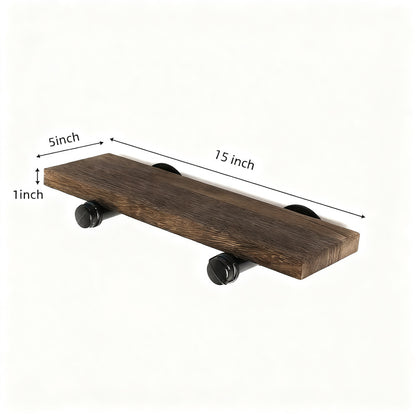 Wandregal aus Holz, schwebend