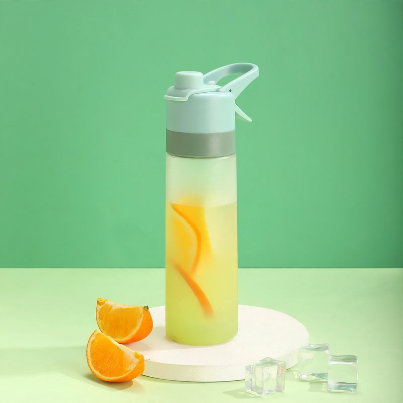 Sprühflasche mit Trinkhalm, 650 ml, Tritan