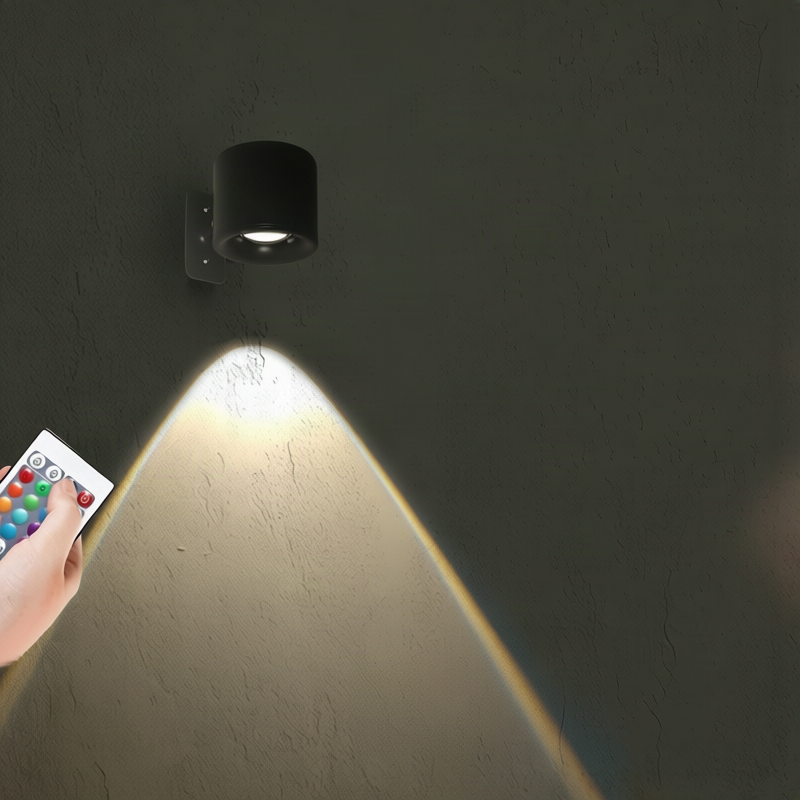 LED-Wandleuchte mit Fernbedienung und Farbwahl