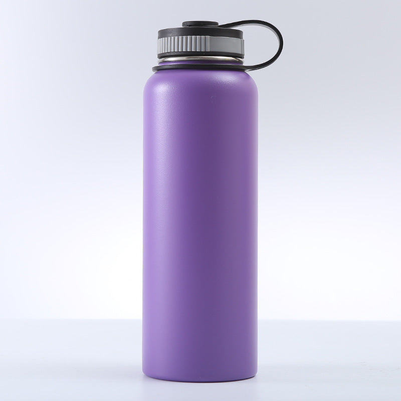 Isolierte Edelstahl-Trinkflasche mit Tragegriff