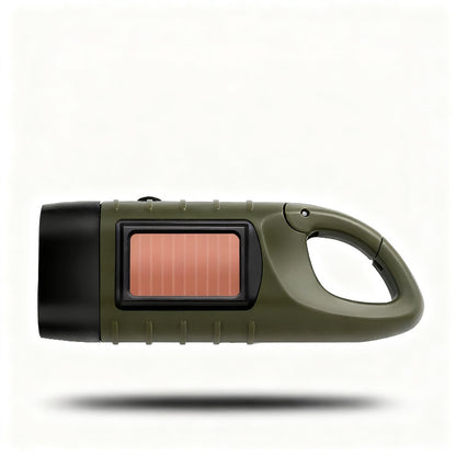 Solar-Handkurbel-Taschenlampe mit Powerbank