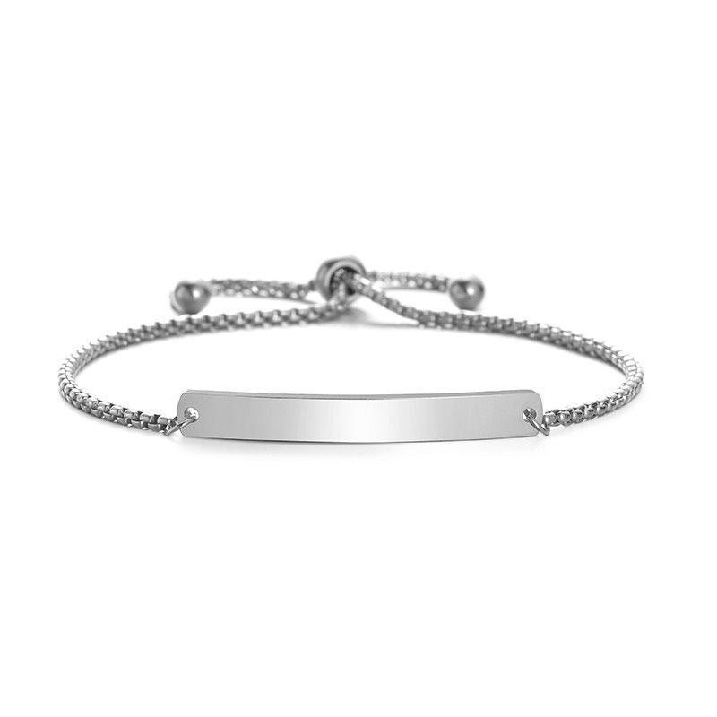 Edelstahlarmband mit geometrischem Design