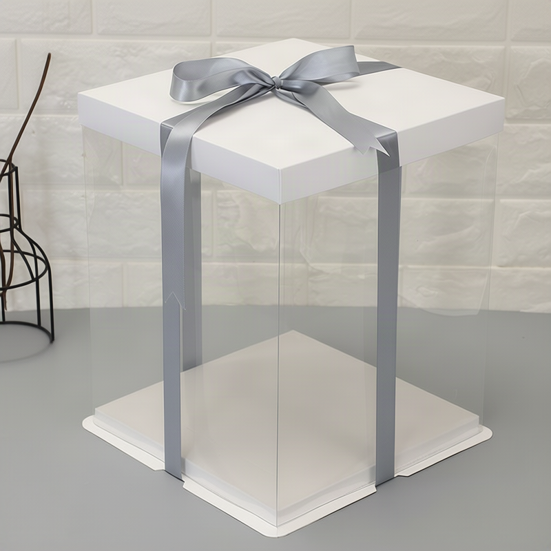 Transparente Kuchenboxen, verschiedene Größen
