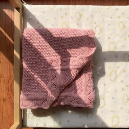 Strickdecke aus Baumwolle, 80×100 cm