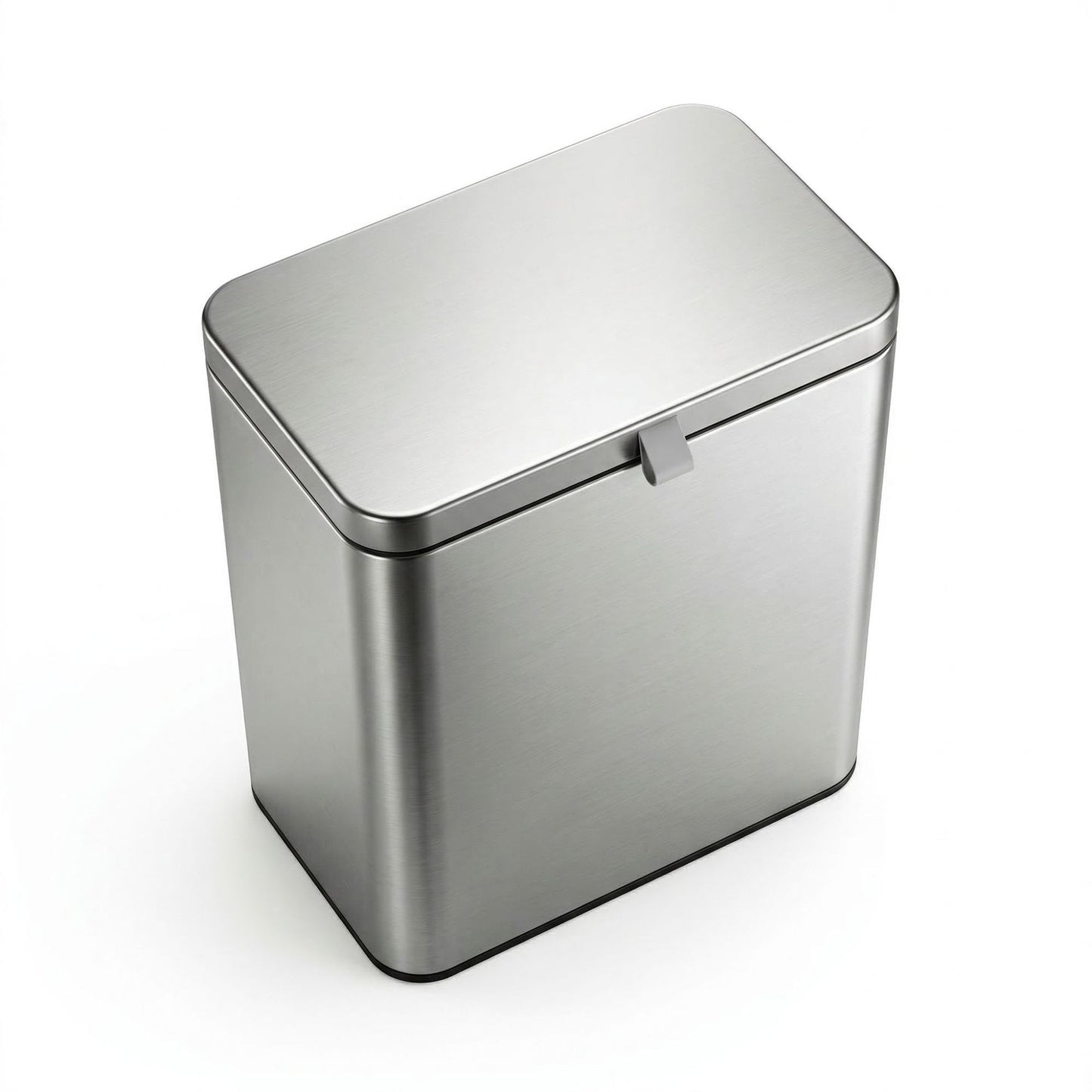 Edelstahl-Wandmülleimer, quadratisch, 8 L