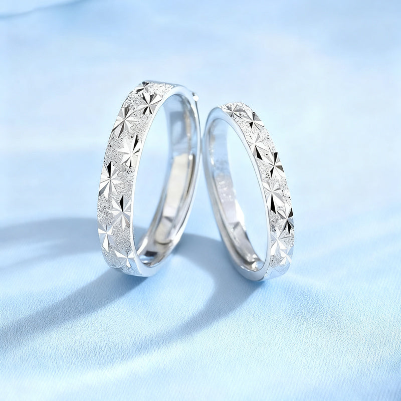 Sternring für Paare, geometrisches Design