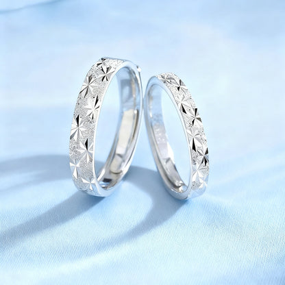 Sternring für Paare, geometrisches Design