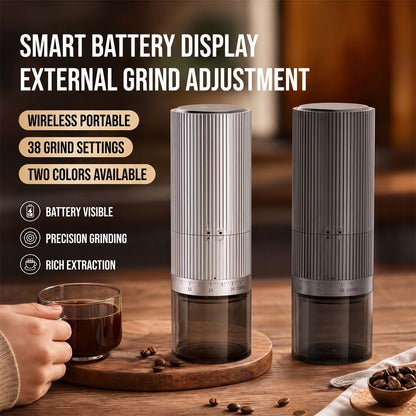Tragbare elektrische Kaffeemühle mit Akku
