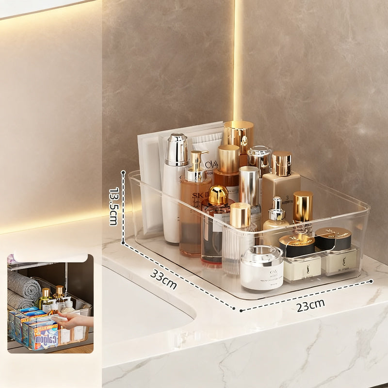 Transparente Aufbewahrungsbox für Kosmetik und Kleinteile