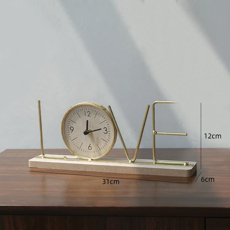 Eisenuhr, Tischuhr, modernes Design