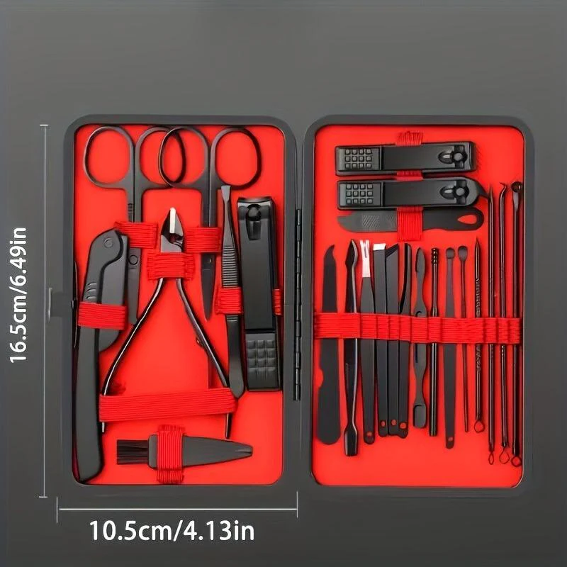 Schwarzes Nagelknipser-Set