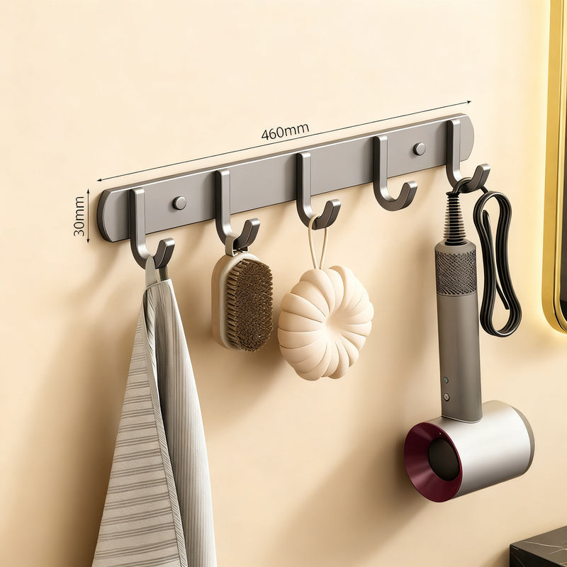 Starke Aluminium-Wandhaken mit Klebepads