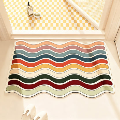 Badezimmermatte Regenbogen, saugfähig