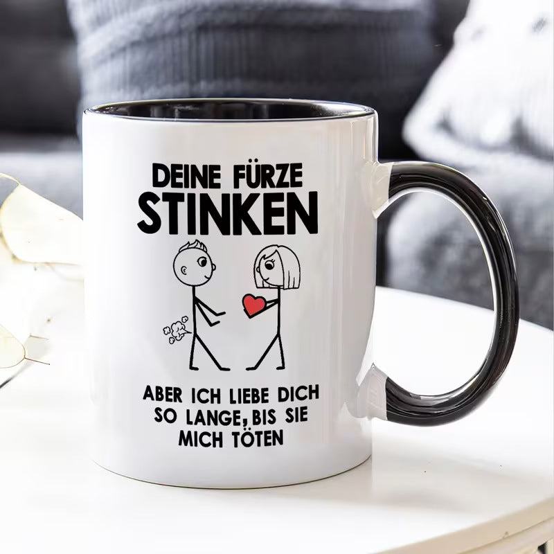 Keramiktasse mit Motiv, 301–400 ml