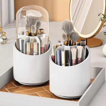 Drehbarer Kosmetik-Organizer mit Deckel