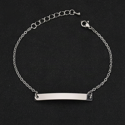 Edelstahlarmband mit geometrischem Design