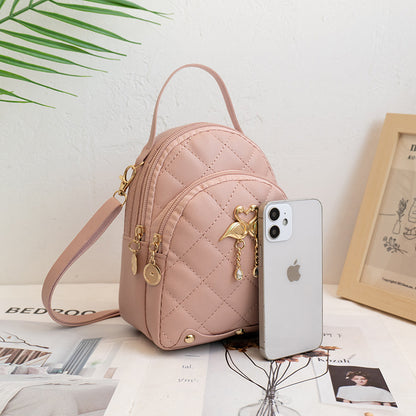 PU-Rucksack mit Stickerei