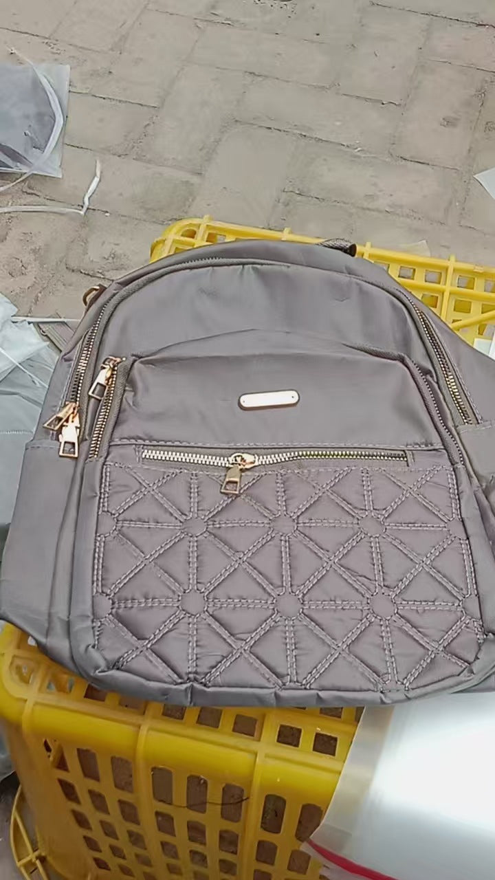 Rucksack aus Oxford-Gewebe, Damen, Rückenschonung