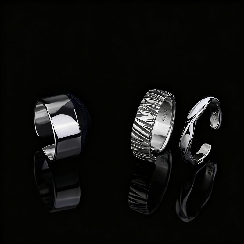 Offener Ring, verstellbar, Zinklegierung
