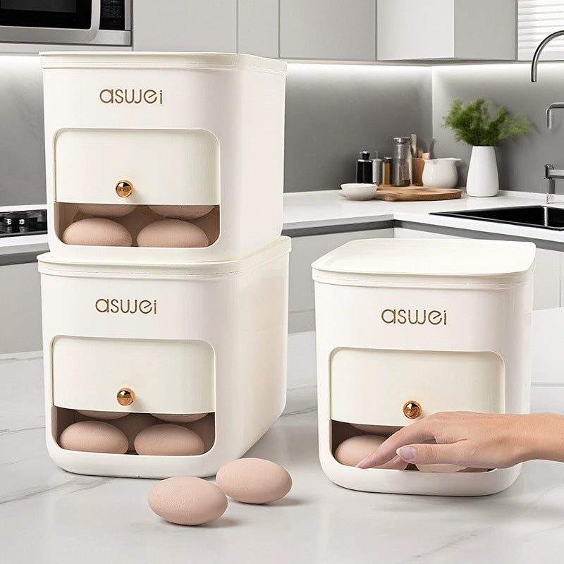 Kühlschrank-Eierbox mit Rollmechanismus