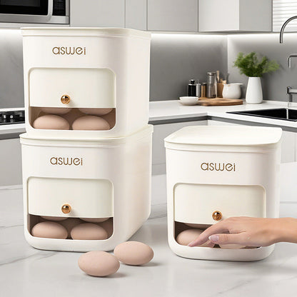 Kühlschrank-Eierbox mit Rollmechanismus