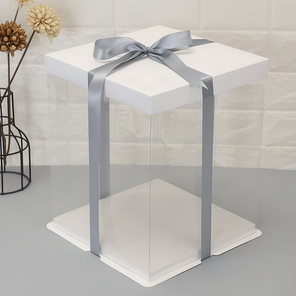 Transparente Kuchenboxen, verschiedene Größen