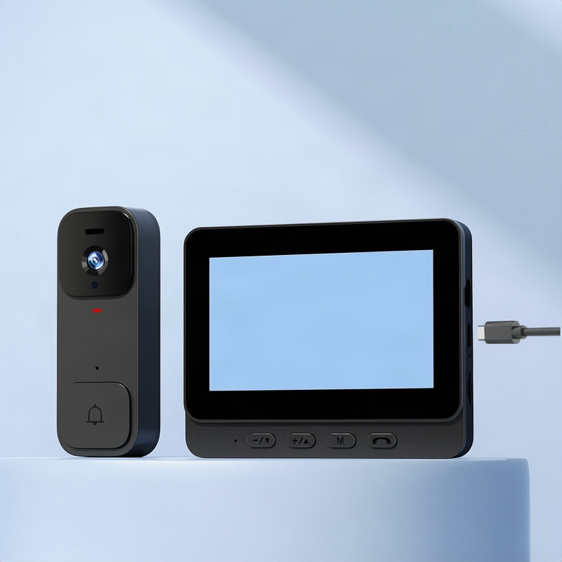 Wireless Türklingel mit Monitor und Kamera