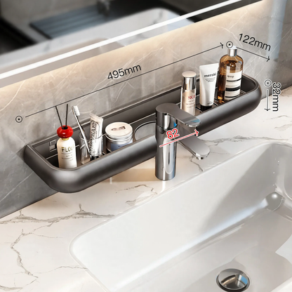 Badezimmer-Ablage für Waschbecken, 50 cm, Aluminium