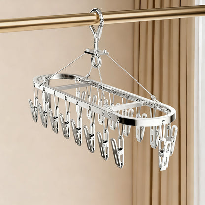 Wäscheständer aus Aluminium mit Klammern