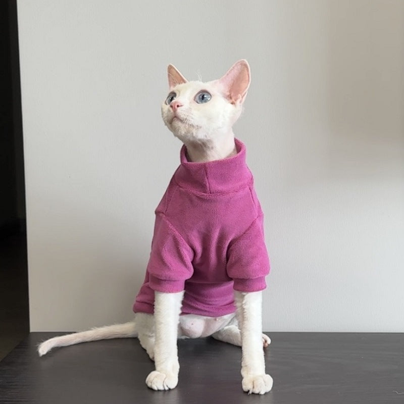 Hundemantel aus Sweatshirt-Stoff mit Taschen
