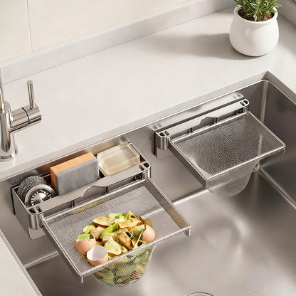 Ausziehbares Spülbecken-Sieb mit Filternetzen, ABS