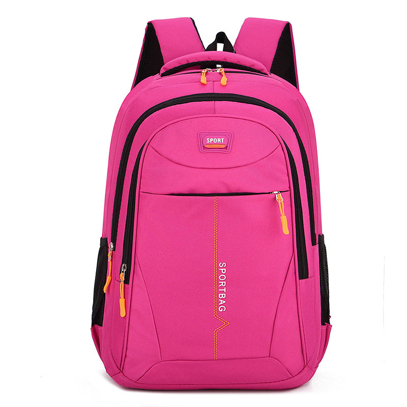 Rucksack mit Buchstaben-Druck, PVC, 20–35 L, wasserfest