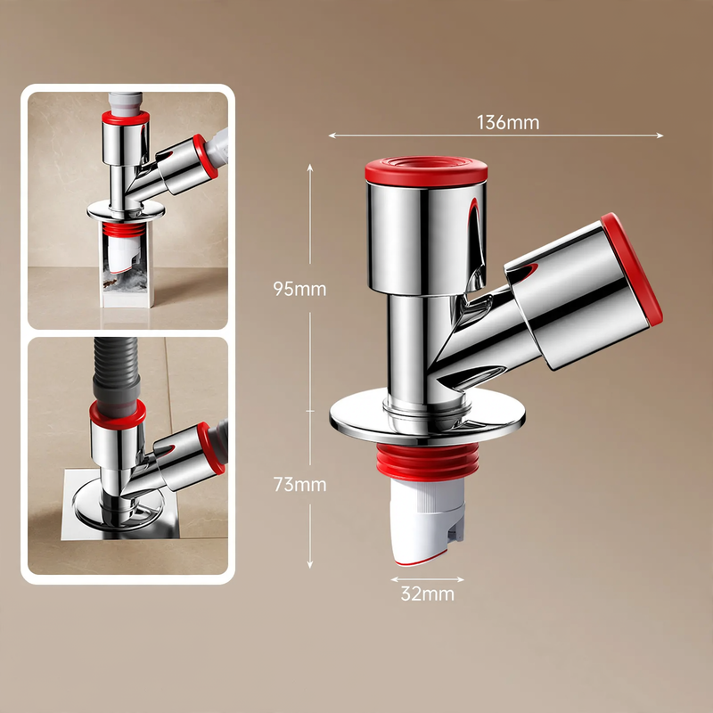 Abwasser-Verteiler für Waschmaschine und Waschbecken