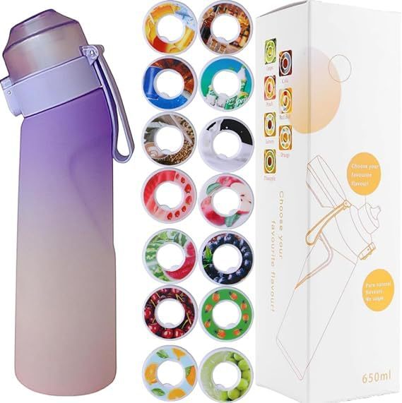 Sporttrinkflasche 650ml mit Geschmacksringen aus Tritan