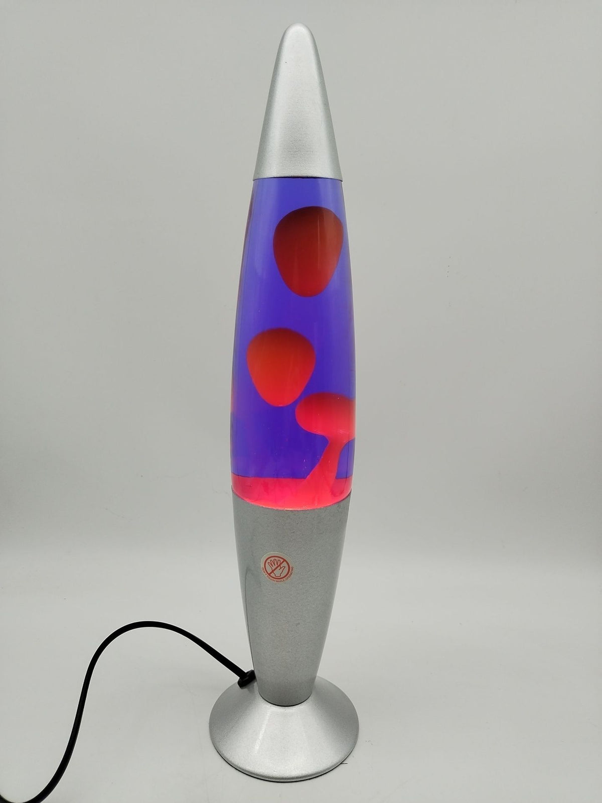 Lavalampe mit Aluminiumschirm, 40 cm