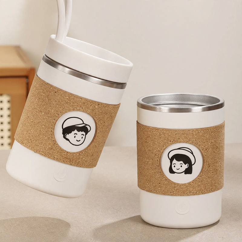 Elektrische Rührtasse aus Edelstahl, 350 ml