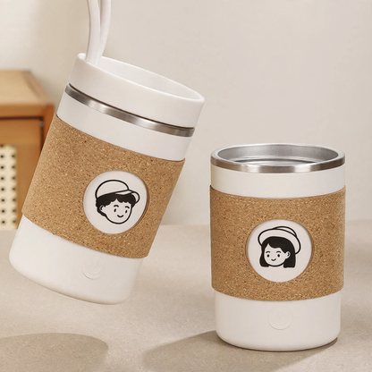 Elektrische Rührtasse aus Edelstahl, 350 ml