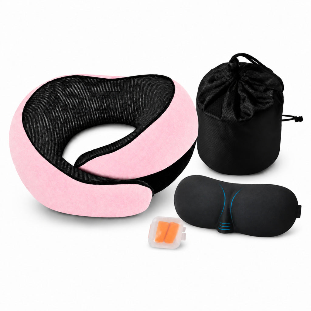 Nackenkissen aus Memory-Foam für Reisen