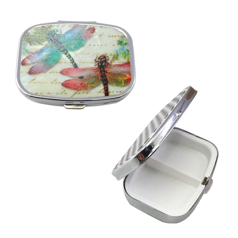 Pillendose mit Fächern, tragbar