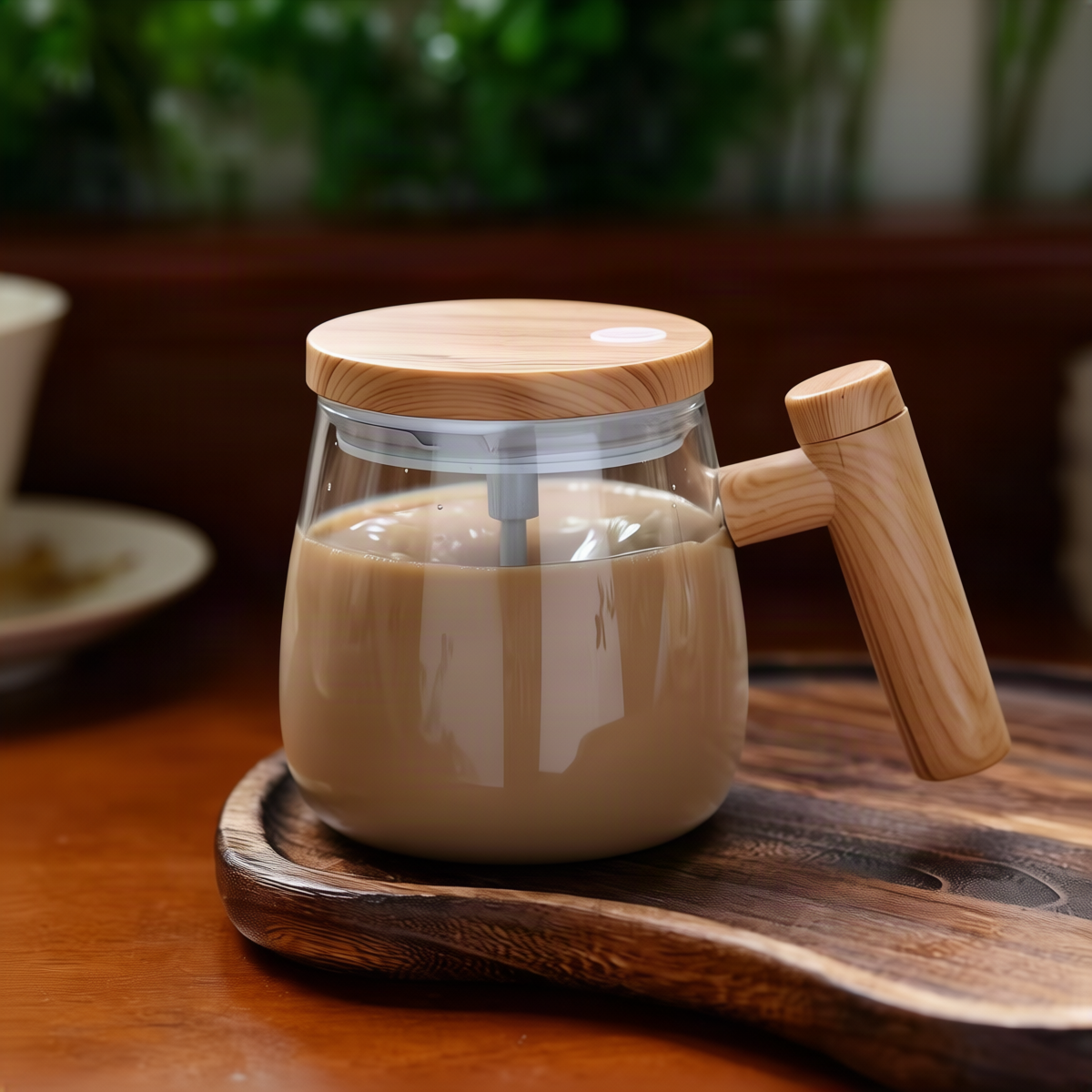 Selbstrührende Edelstahl-Kaffeetasse, 400ml