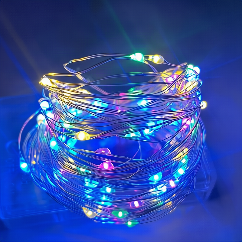 LED-Lichterkette, 10 m, 100 Lichter, USB/Batterie