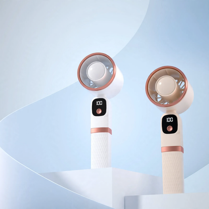 Tragbarer Handventilator mit integrierter Powerbank