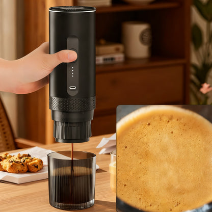 Tragbare Espresso-Kaffeemaschine mit Akku, 0,5 L