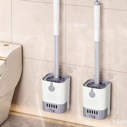Toilettenbürste mit Halter und Ablage