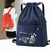 Doppelter Rucksack, Nylon, faltbar, bestickt